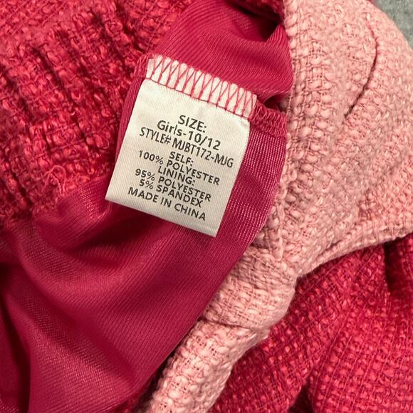 Shop The Mint Girls Set 10/12 Floral Ruffle Top Tweed Bow Skirt Fairy Princess - Picture 13 of 14